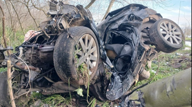 Tragedia en la Ruta 88: un hombre murió tras impactar contra un poste de hormigón