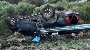 Vuelco en Ruta 227: dos directoras escolares resultaron heridas camino a Pieres
