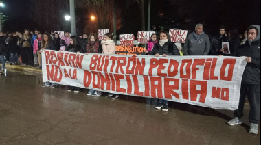 Marcha en Otamendi contra la prisión domiciliaria a Adrián Buitrón